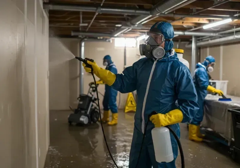 Basement Sanitization and Antimicrobial Treatment process in Ipswich, SD